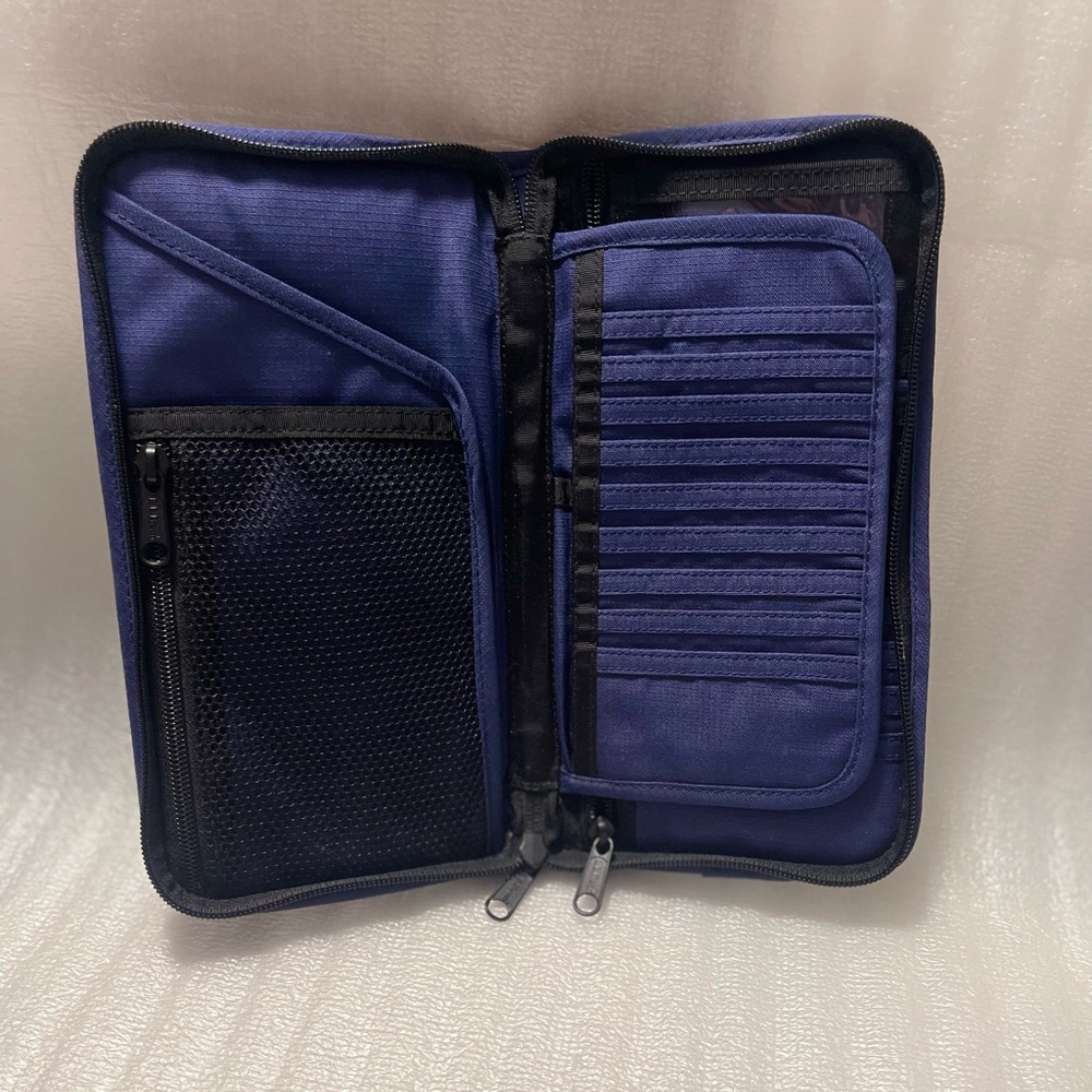 LL Bean Navy Blue Long Wallet / Travel Organizer – Multi-Use Holder (LLB#0VQ40) - Picture 17 of 17